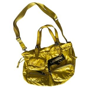 SOLD 💛 Diesel Yellow Cargo Bag